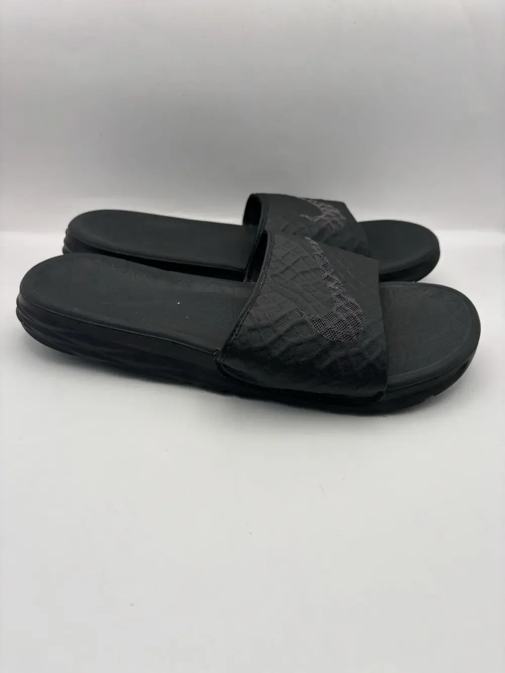 Nike Benassi Solarsoft 2 Black Slides Men Size 9